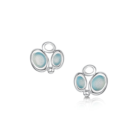 Arctic Stream Small Stud Earrings in Sterling Silver