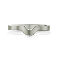 Arch Wedding Band in Palladium (to match DR181) by Sheila Fleet Jewellery